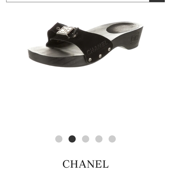 Chanel Black Slides size 37 - Picture 14 of 15